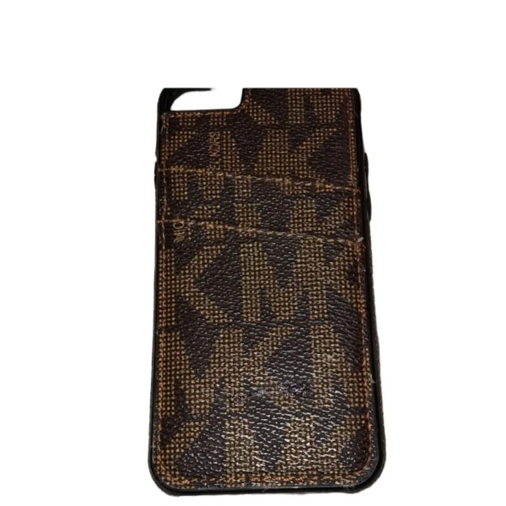 Micheal Kors brown authentic monogram IPHONE case IPhone 7 Will fit 6,6S